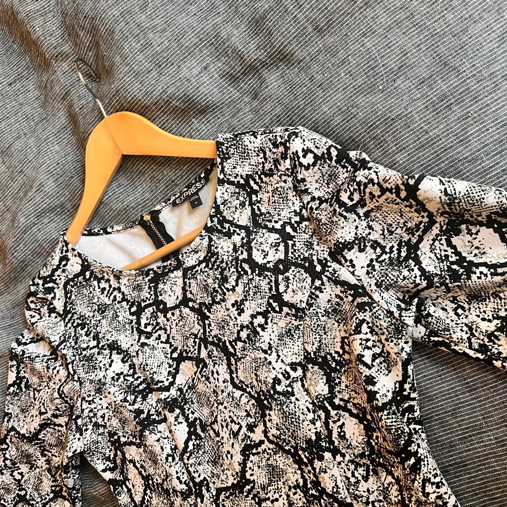 Express Snake Skin Dress - Picture 2 of 4